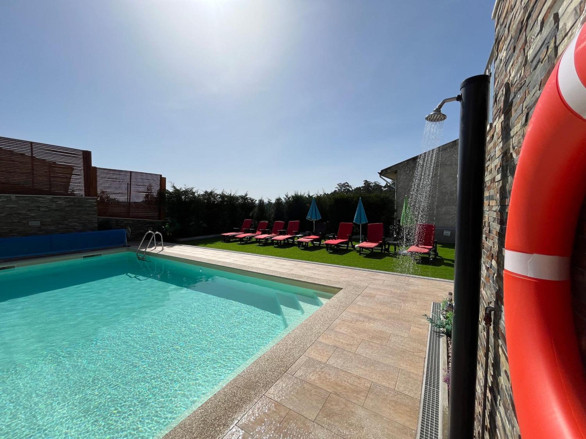 Fonte Retreat Home - Jacuzzi And Heated Swimming Pool Sandim Dış mekan fotoğraf